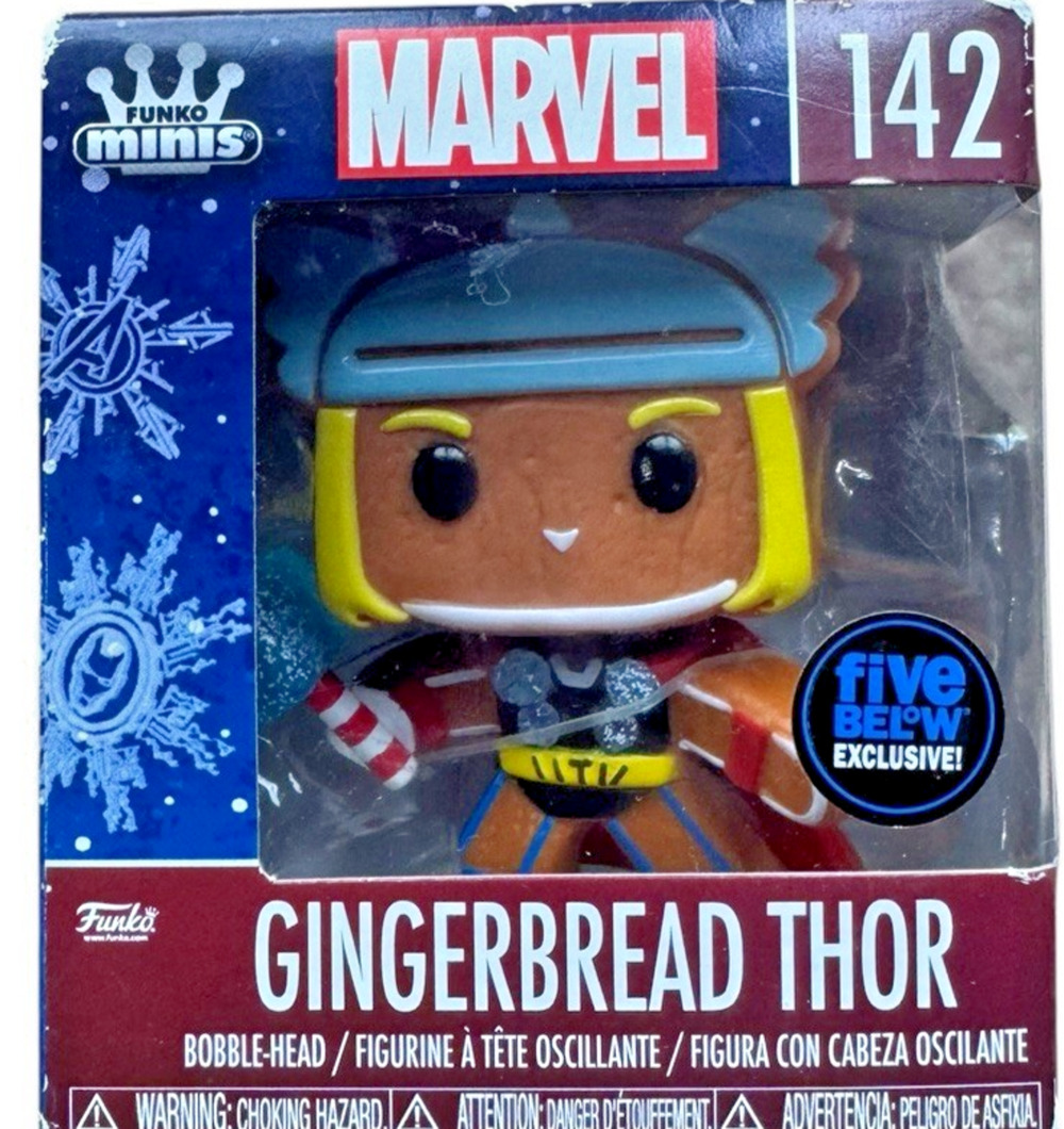 Funko Marvel Minis Gingerbread Thor #142 Five Below Exclusive Vinyl Figure